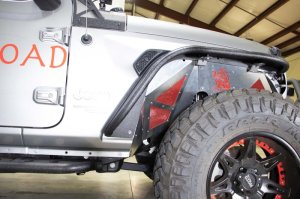 Jeep Wrangler Fenders - Front - Fishbone Offroad - Raw Aluminum Inner Fenders - Legacy Model - `18-`27